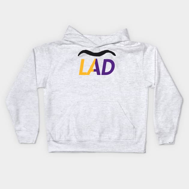 Anthony Davis 'LAD' - NBA Los Angeles Lakers Kids Hoodie by xavierjfong